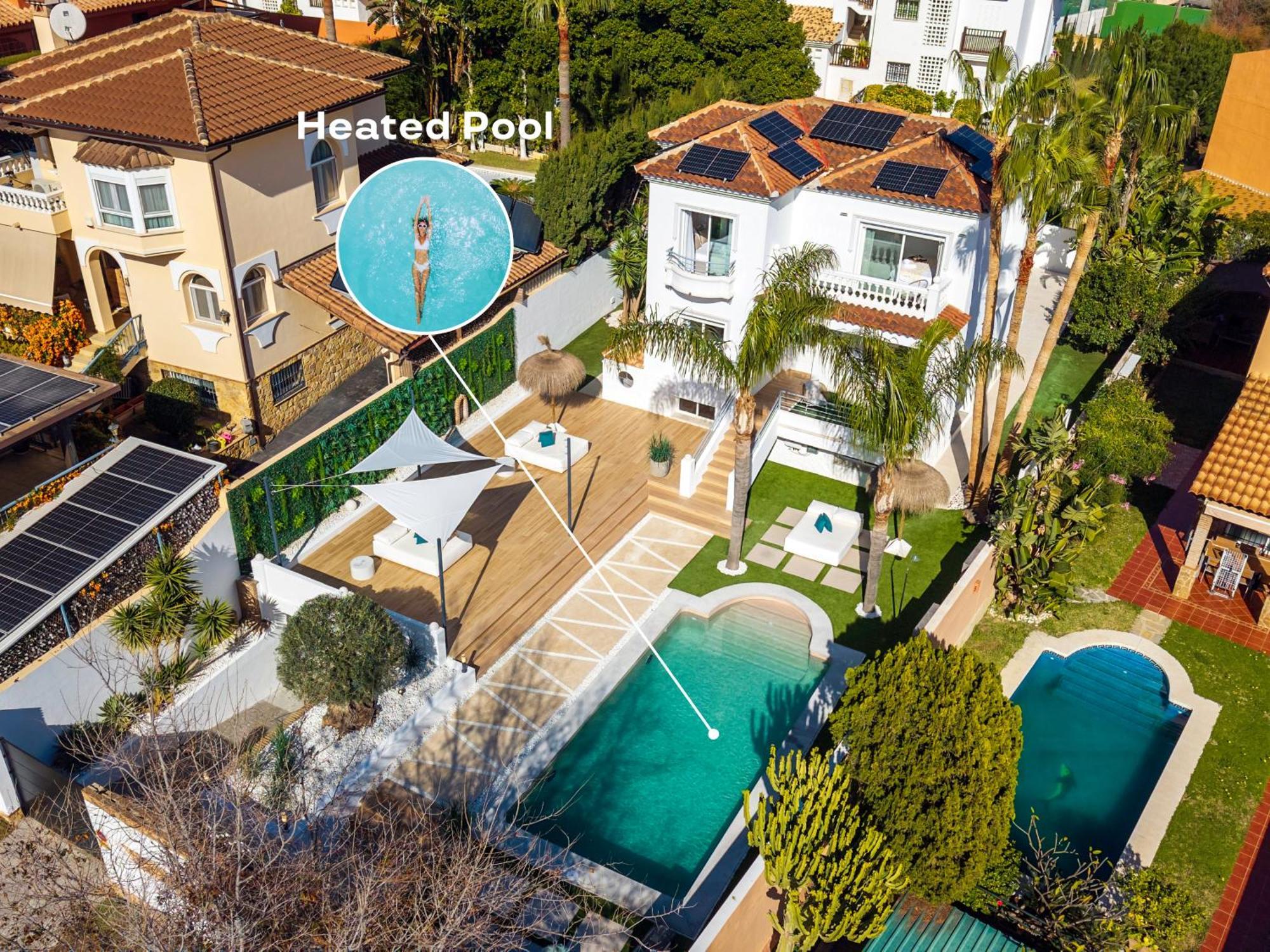 Vacation Marbella I Sunny Camelia Villa Heated Pool, Recently Renovated, Best Residential Neighborhood In Benalmadena, Short Walk To The Beach, Cinema Room Zewnętrze zdjęcie